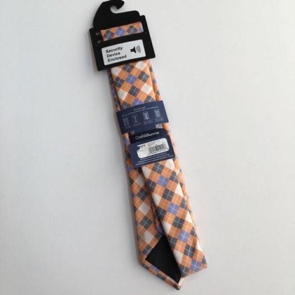 Croft & Barrow Orange Tonal Tie New - Picture 7 of 8